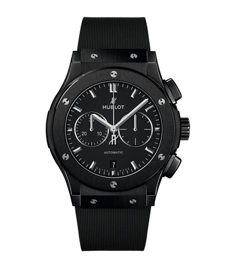 hublot classic fusion chronograph all black|hublot classic fusion chronograph 42mm.